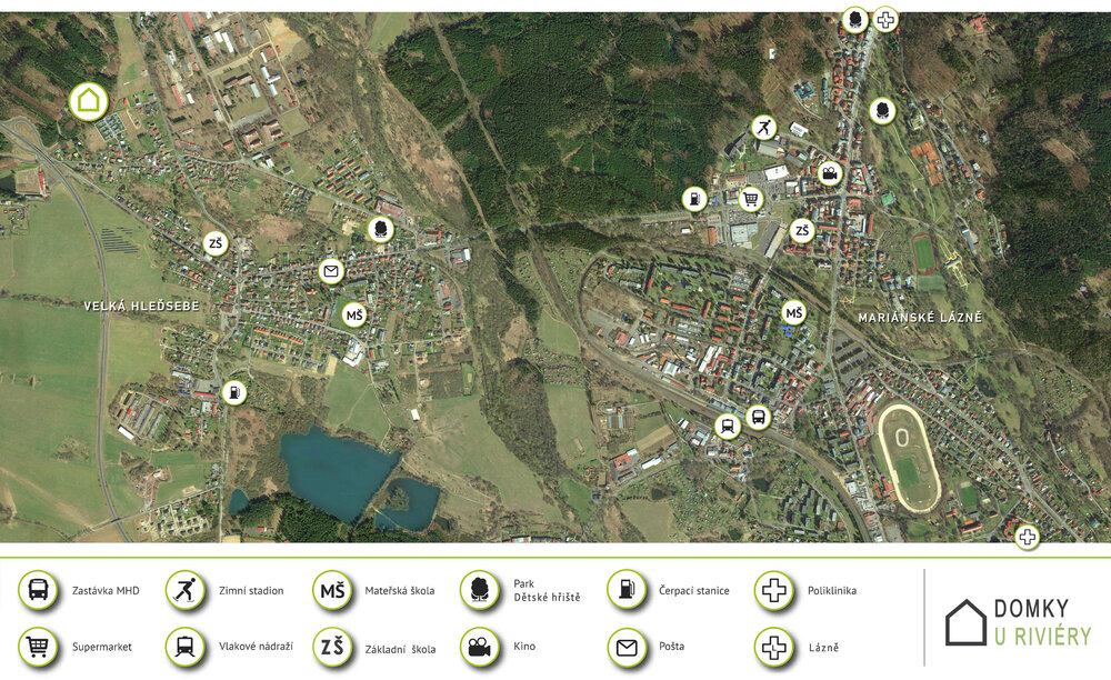 Kompletní mapa občanské vybavenosti